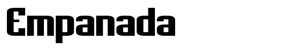 Empanada font preview